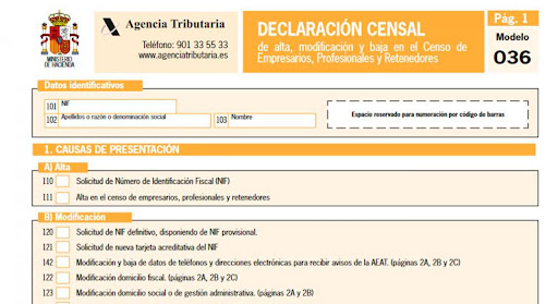 ¿Qué es el modelo 036?